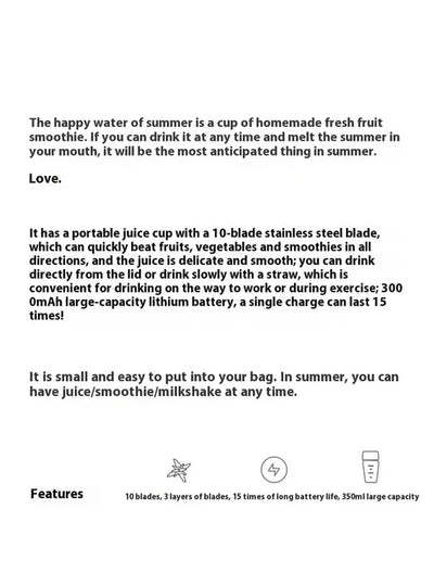 Juice Cup Portable Juicer Multi-function Electric Fruit Juicer