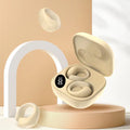 Private LED Digital Display Earclip Bluetooth Earphones